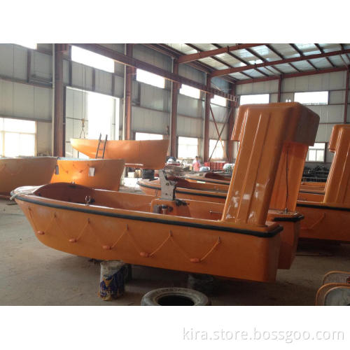 Marine FRP 6 knots Rescue Boat with Outboard Engine